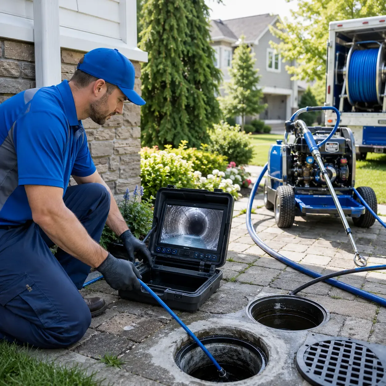 Outdoor drain cleaning professionals serving Markham, TX