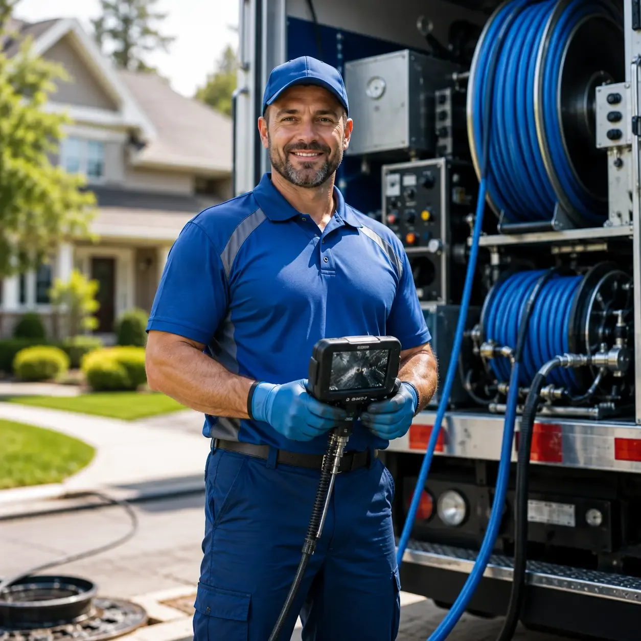 Local outdoor drain cleaning specialists in Markham, TX